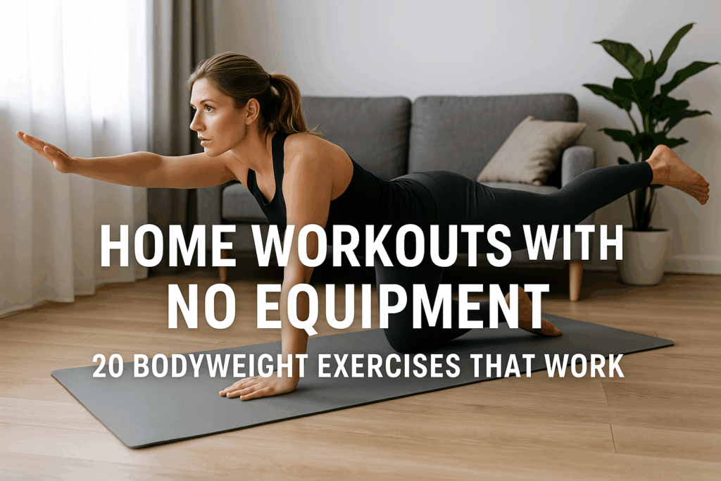 Home workouts with no equipment