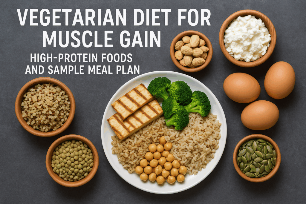 Vegetarian diet for muscle gain