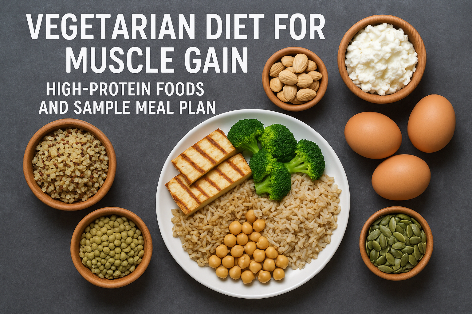 Vegetarian diet for muscle gain