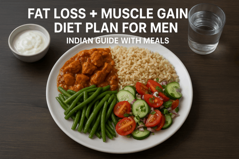 Fat Loss + Muscle Gain Diet Plan for Men | Indian Meals