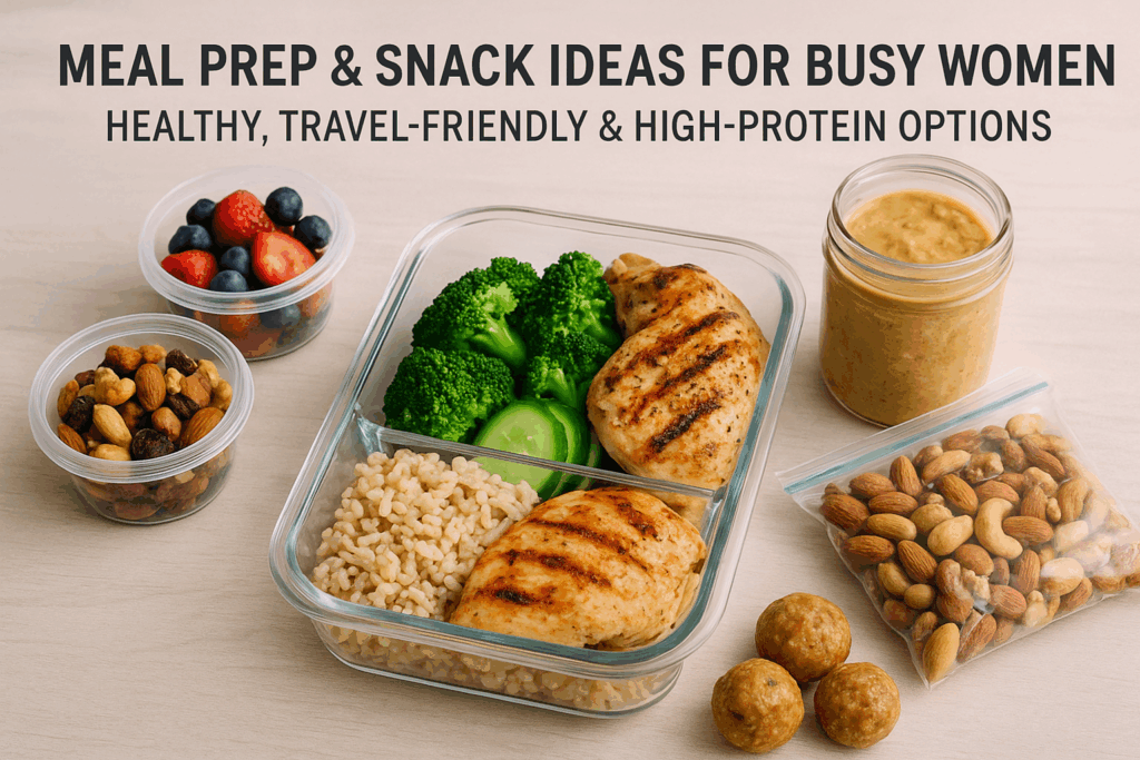 meal prep and snack ideas for busy women