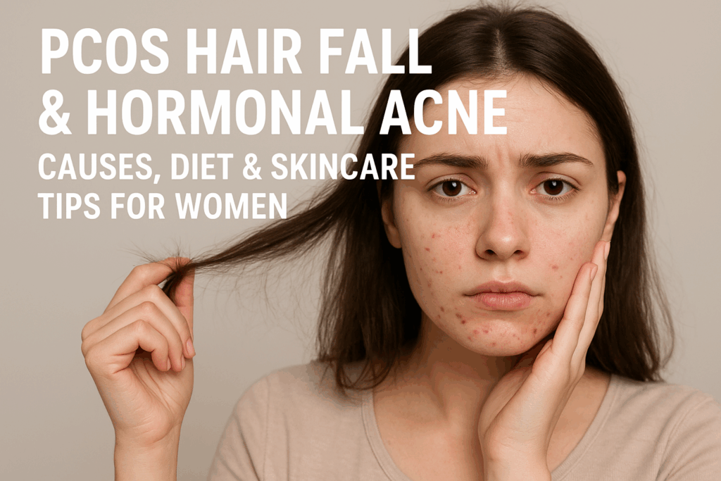 PCOS hair fall and hormonal acne