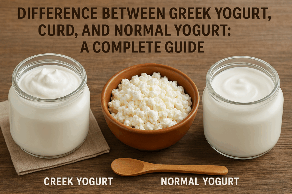 difference between Greek yogurt and curd