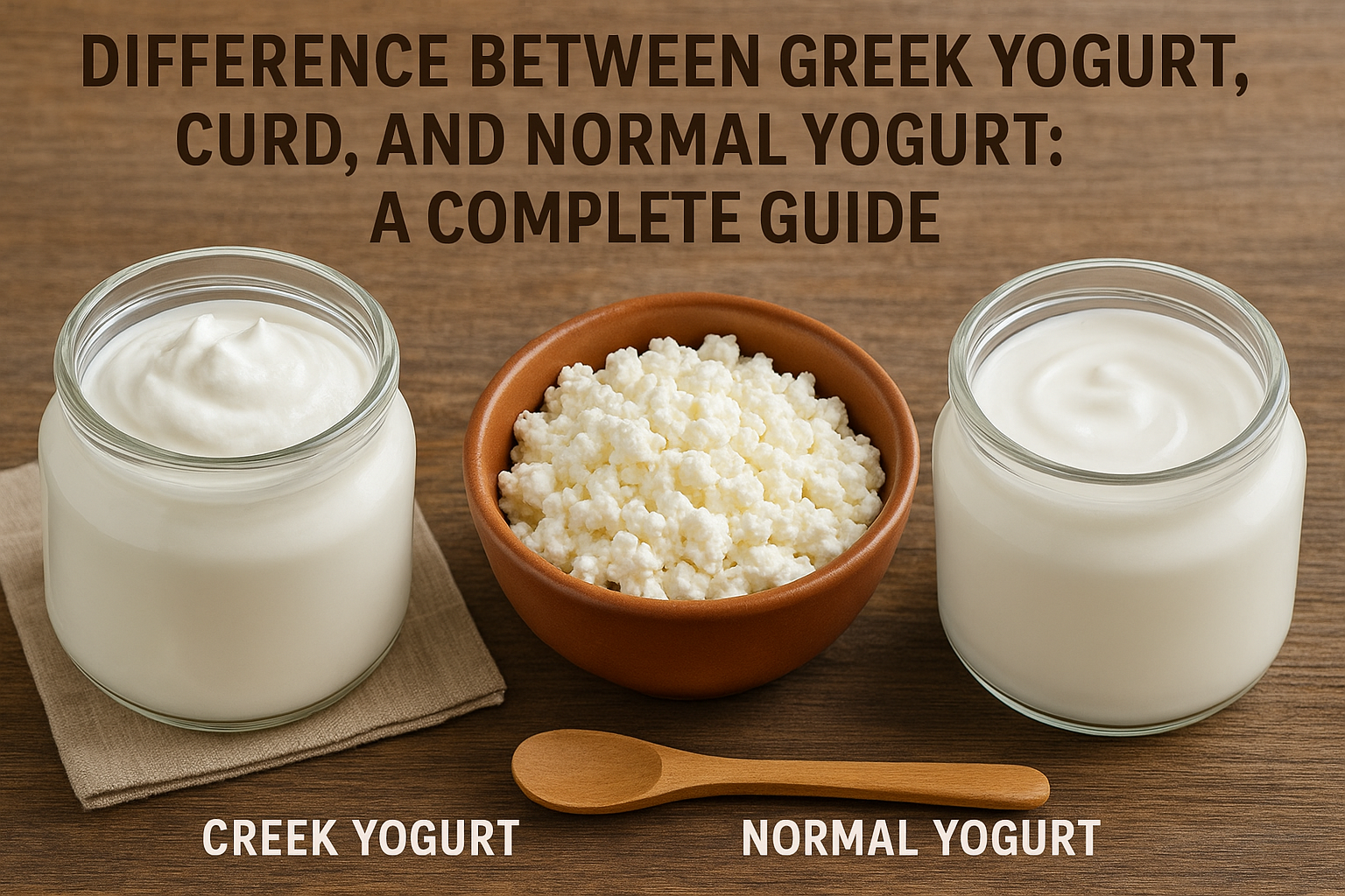 difference between Greek yogurt and curd
